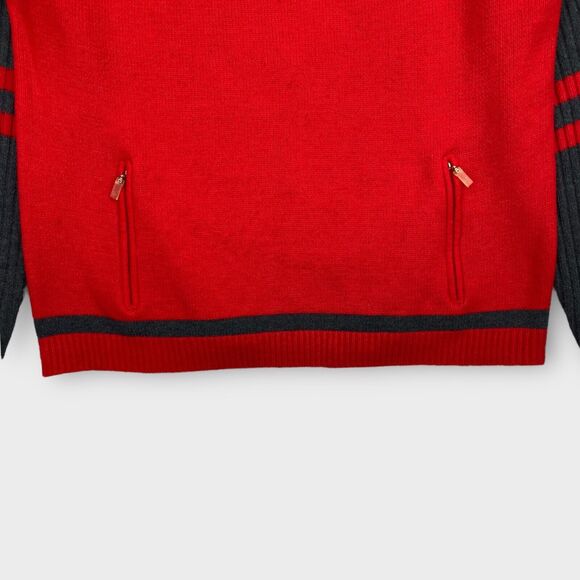 VINTAGE Rocawear Sweater Jacket Mens 3XL Knit Logo Pullover Zip Pockets Hip Hop - Picture 6 of 14